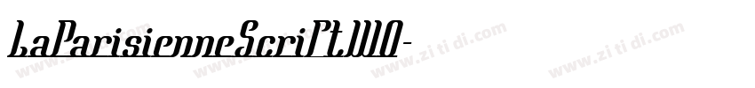LaParisienneScriptW0字体转换