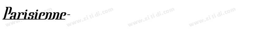 Parisienne字体转换