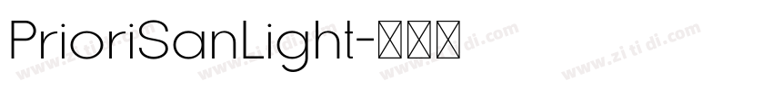 PrioriSanLight字体转换