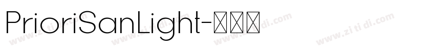 PrioriSanLight字体转换