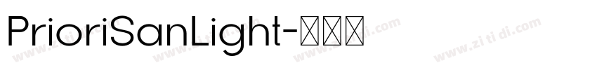 PrioriSanLight字体转换