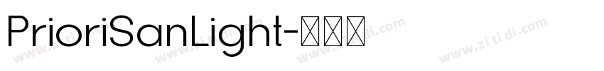 PrioriSanLight字体转换