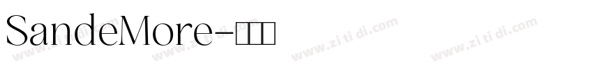 SandeMore字体转换