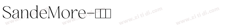 SandeMore字体转换
