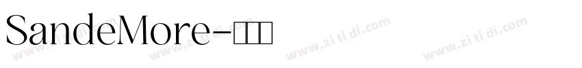 SandeMore字体转换