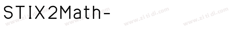 STIX2Math字体转换