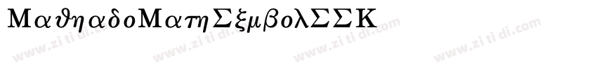 MachadoMathSymbolSSK字体转换