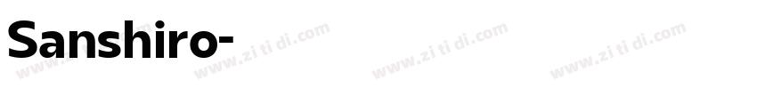 Sanshiro字体转换