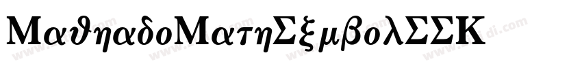 MachadoMathSymbolSSK字体转换