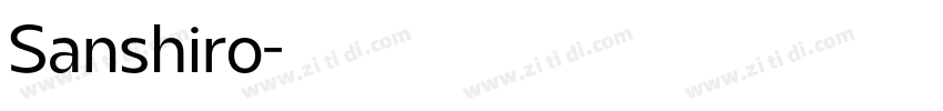 Sanshiro字体转换