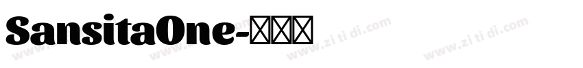 SansitaOne字体转换