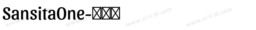 SansitaOne字体转换