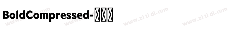 BoldCompressed字体转换