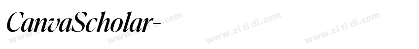 CanvaScholar字体转换