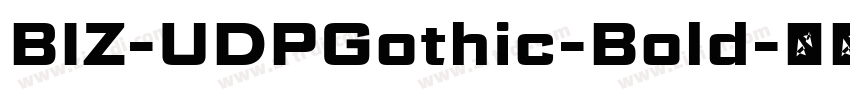 BIZ-UDPGothic-Bold字体转换