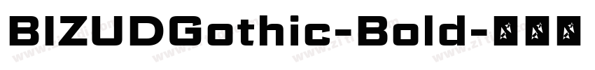 BIZUDGothic-Bold字体转换