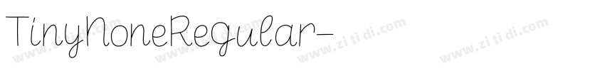 TinyNoneRegular字体转换