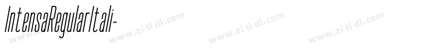 IntensaRegularItali字体转换 IntensaRegularItali字体转换