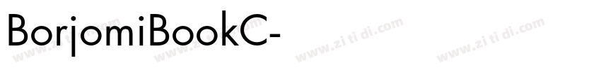 BorjomiBookC字体转换