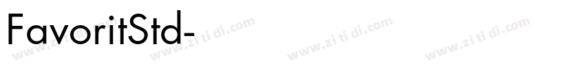 FavoritStd字体转换