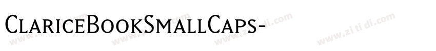ClariceBookSmallCaps字体转换