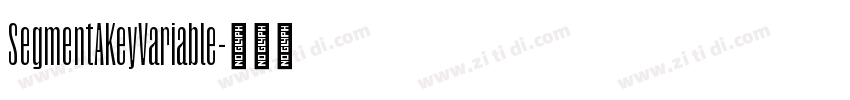 SegmentAKeyVariable字体转换