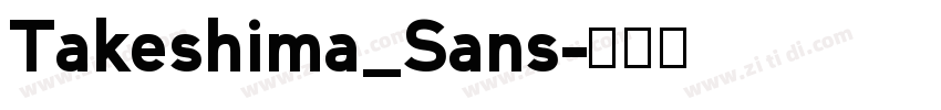 Takeshima_Sans字体转换 Takeshima_Sans字体转换