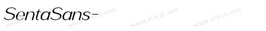 SentaSans字体转换 SentaSans字体转换