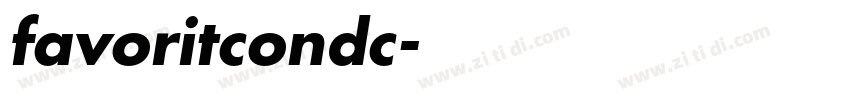 favoritcondc字体转换