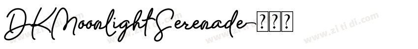 DKMoonlightSerenade字体转换