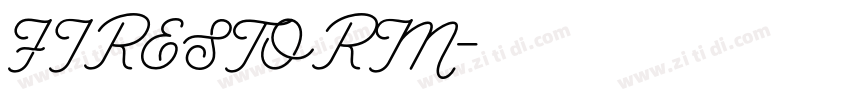 FIRESTORM字体转换