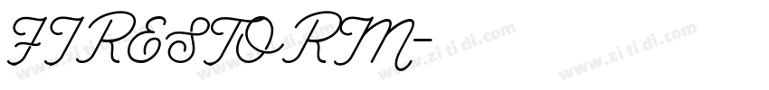 FIRESTORM字体转换