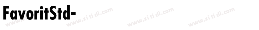 FavoritStd字体转换