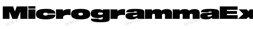 MicrogrammaExtD字体转换