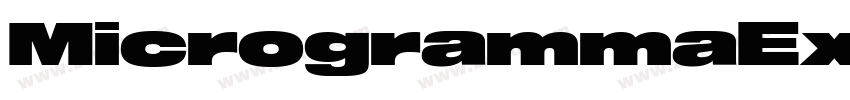 MicrogrammaExtD字体转换