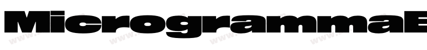 MicrogrammaExtD字体转换