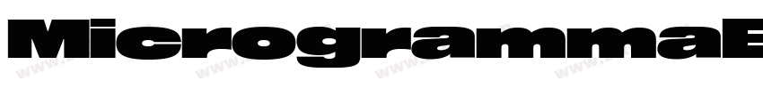 MicrogrammaExtD字体转换