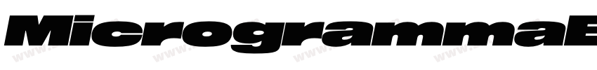 MicrogrammaExtD字体转换