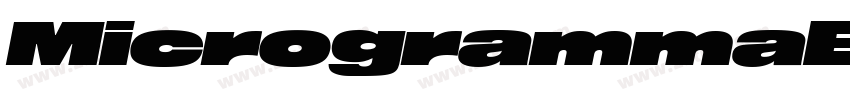 MicrogrammaExtD字体转换