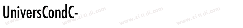 UniversCondC字体转换