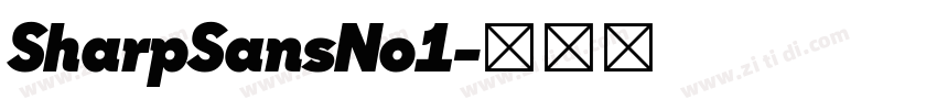 SharpSansNo1字体转换