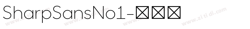 SharpSansNo1字体转换