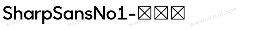 SharpSansNo1字体转换
