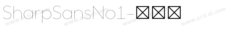 SharpSansNo1字体转换