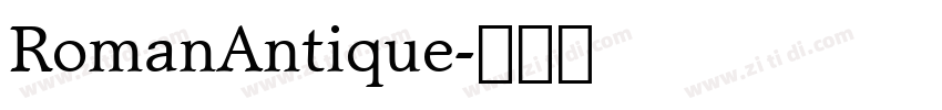 RomanAntique字体转换