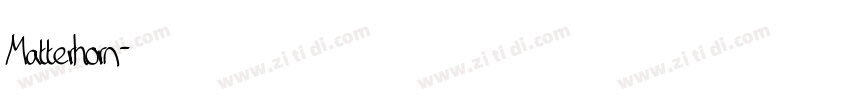 Matterhorn字体转换