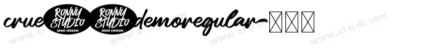 crue11demoregular字体转换