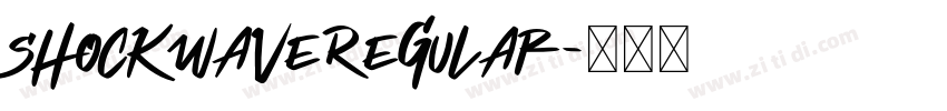 ShockwaveRegular字体转换