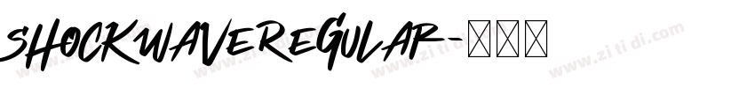 ShockwaveRegular字体转换