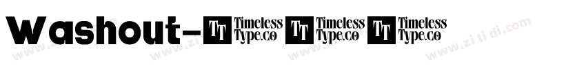 Washout字体转换